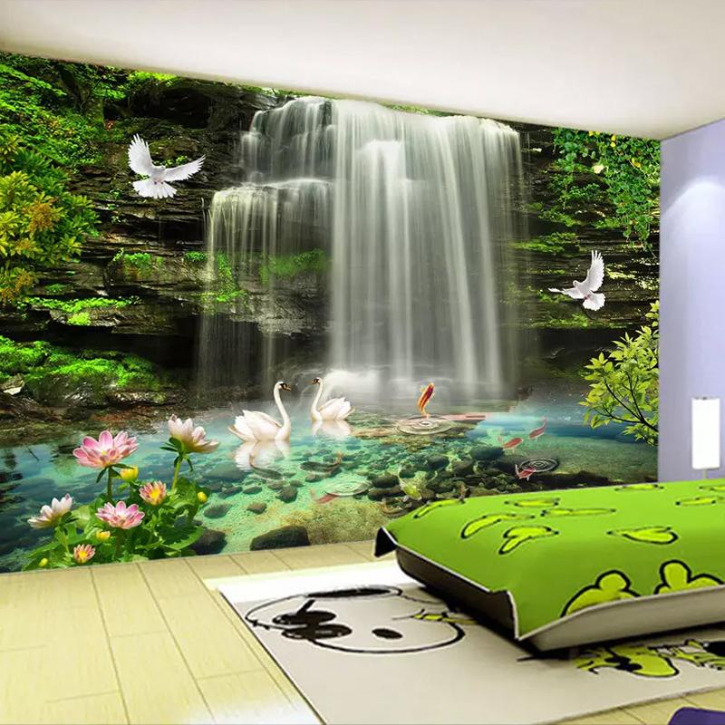 3D Wallpaper Beautiful Waterfall Large Murals Home Decor Living Room Bedroom Wall Papers