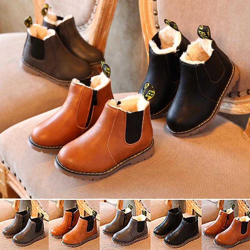 Stylish Winter Children Kids Boots Cozy Snow Baby Shoes For Toddler Boys Girls