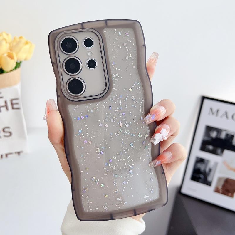 Samsung S11Ultra Mobile Phone Case A11 Epoxy Glitter Star S11FE Transparent Wave A11 Protective Case