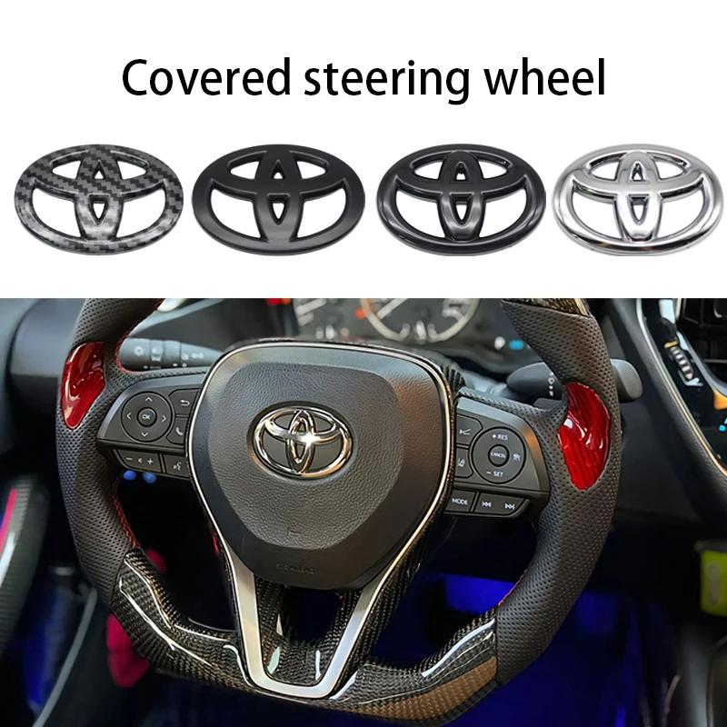 2026 New For Toyota Car Steering Wheel Decorative Stickers  Steering Wheel Logo Car Logo Sticker Label For Toyota Gazoo R Coroll