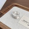 925 Sterling Silber Ringe für Damen Herren Mode Handgefertigt Breiter Ring Paar Minimalistisch Party Schmuck Geschenk Allergie Vorbeugend