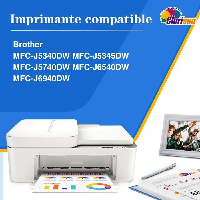 Cartouche d'encre Compatible - 1001 PILES BATTERIES - LC422XL - Pack de 4 - Haute capacité - Multi-couleurs