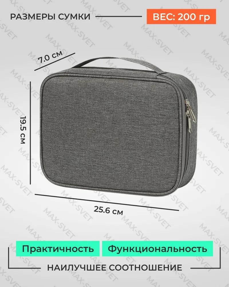 Datenkabel Aufbewahrungstasche Mobile Powerbank Ladekabel Reise Tragbar Digitale Zubehör Aufbewahrungstasche Doppellagig