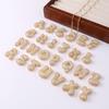Copper-Inlaid Zircon Plump Letter Pendant Necklace - Cute & Versatile Clavicle Chain