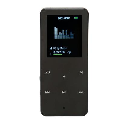 8GB Bluetooth MP3-Player, Tragbarer HiFi-Sound MP3-Musikplayer für Kinder, Studenten und Senioren, Digitaler Audioplayer, Geschenk (Schwarz)