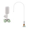 5pcs Hanging Anti-drip Spray Four-way Atomizing Nozzle Garden Hanging Anti-drip Nozzle 1/4" Barb Screw Connector