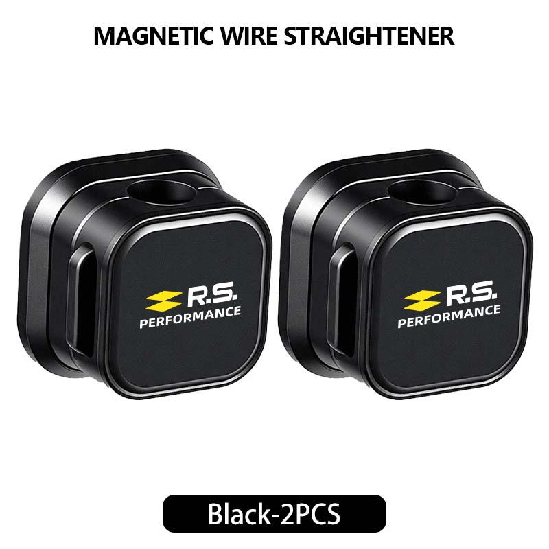 Magnetic Cable Clip Smooth Adjustable Cord Holder Wire Keeper For Renault Symbol Clio 3 4 Sparco Dacia RS Megan Scenic EspaceT