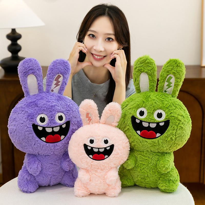 Cute haha rabbit not annoying beast doll plush toy doll cloth doll for girls sleeping throw pillow birthday gift