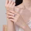 Imitation Amethyst & Purple Zircon Fashion Ring for Women In 925 Silver.