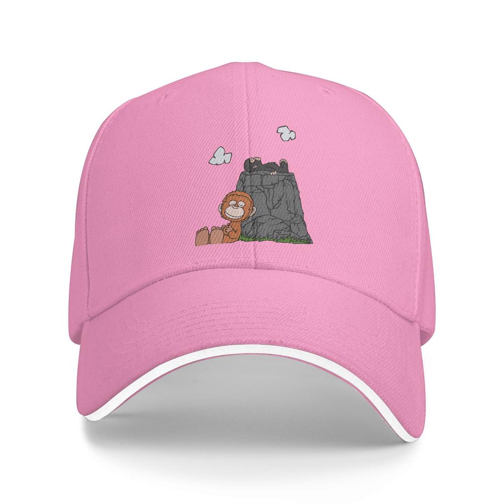 Monkey Punch Sun Baseball Cap Spring Women Unisex Print Trucker Hat Adjustable Casual Outdoor Sport Snapback Cap