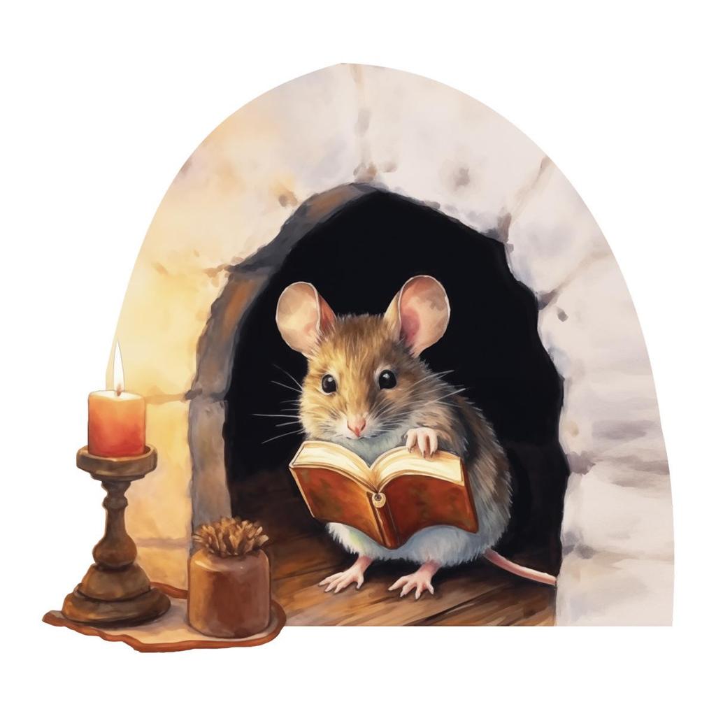 Cartoon Mouse Hole Wall Sticker: Self-Adhesive Cover for Living Room or Bedroom