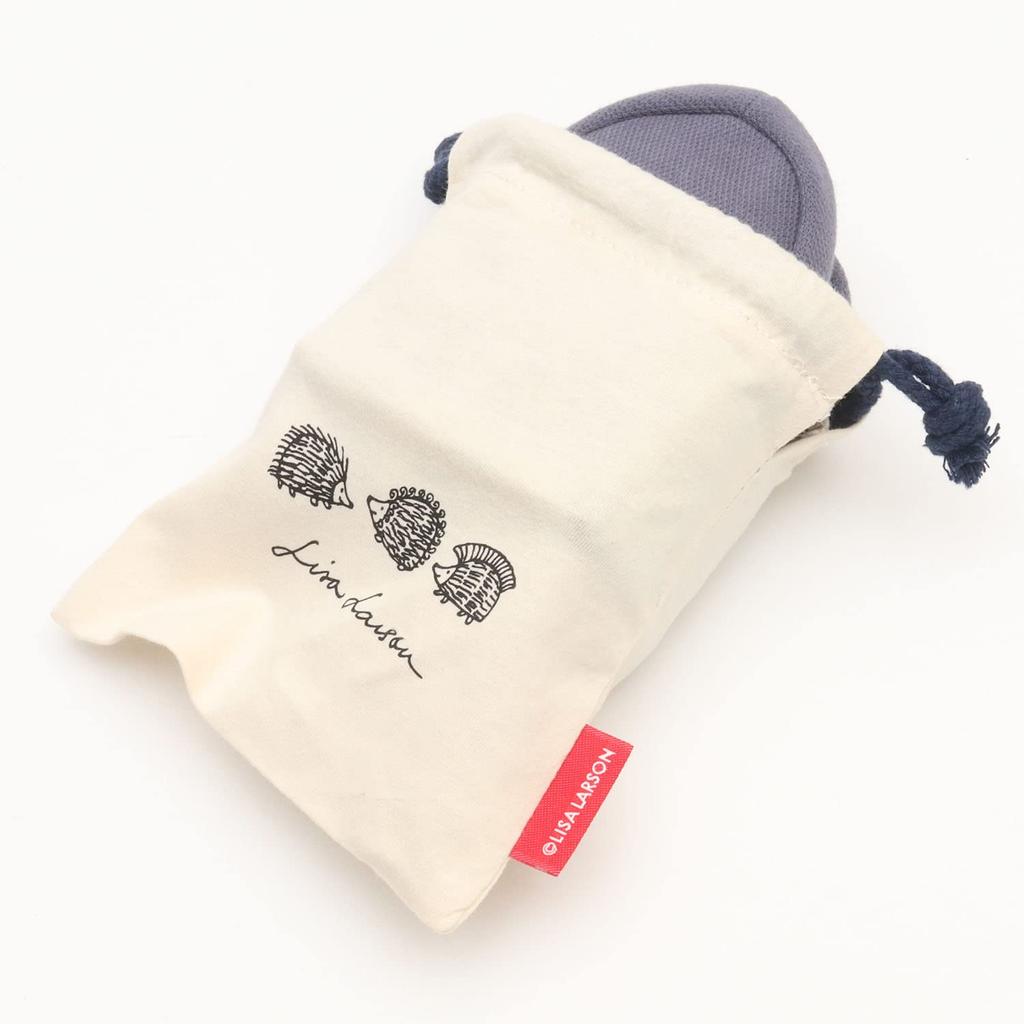 Lisa Larson Hedgehog Mobile Slippers Cute Lisa Larson Room Shoes [LISA LARSON] [Nordic Women's Hedgehog] (Blue)