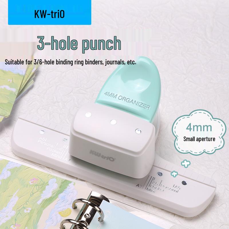 Kedeou 4mm Three-Hole Loose-Leaf Planner Punch