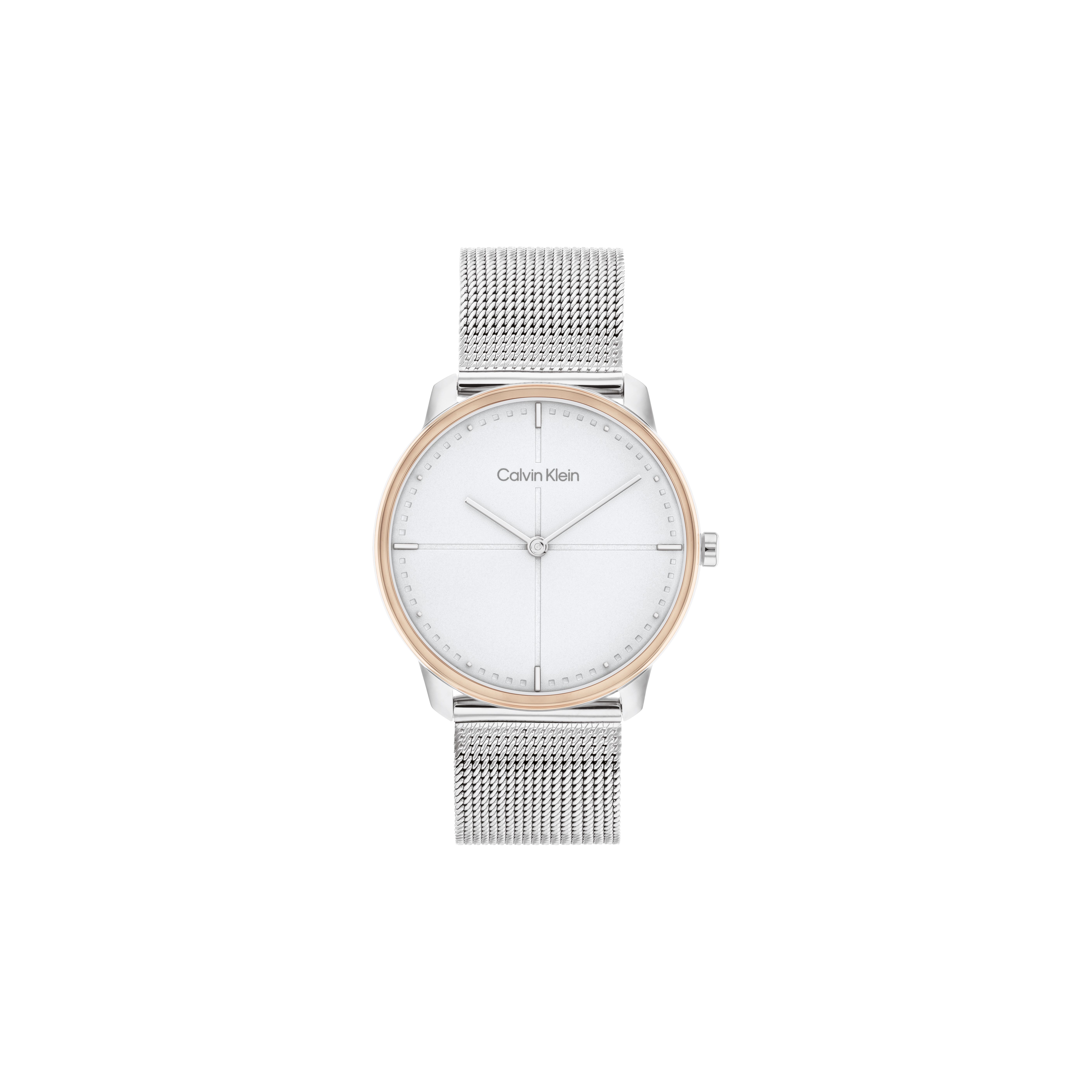

Calvin Klein Eternity Series Watch Quartz Movement Stainless Steel Bracelet White Dial Women watches Silver 25200157 Silver Dial