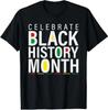 Celebrate Black History Month African American RBG Colors T Shirt