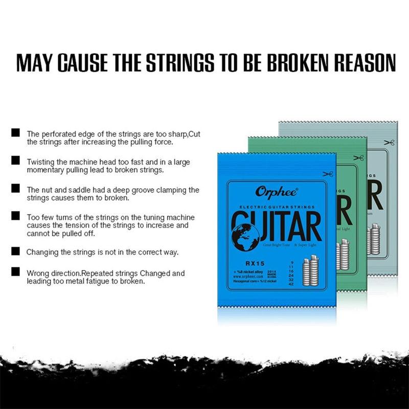 Full Size Strings Electric Guitar Strings Full Set Of 9-42 10-46 11-50 Gauges GZW