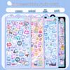 Children's 3D Cartoon Puffy Crystal Diamond Stickers - Cute Embossed Decor for Girls