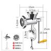 Manual Meat Grinder Silver Aluminum Alloy Powerful Home SausageVegetable Chopper Pepper Kitchen Appliances