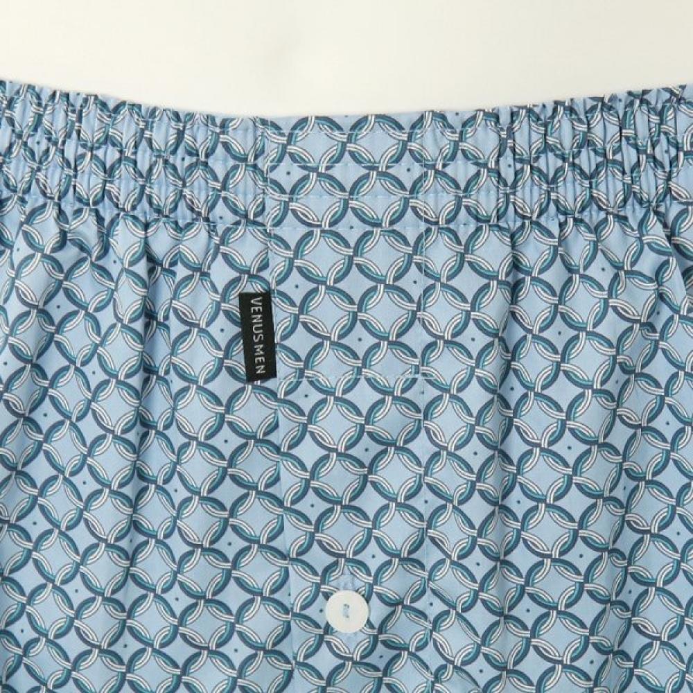 Venus Men S Comfortable Fit 100  Cotton Geometric Print Magic Trunk Panty Vmp196