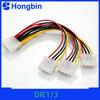 High Quality 4Pin IDE Power Cable Molex Male To 3 Or Female Power Supply Splitter Adapter for Computer Hardware