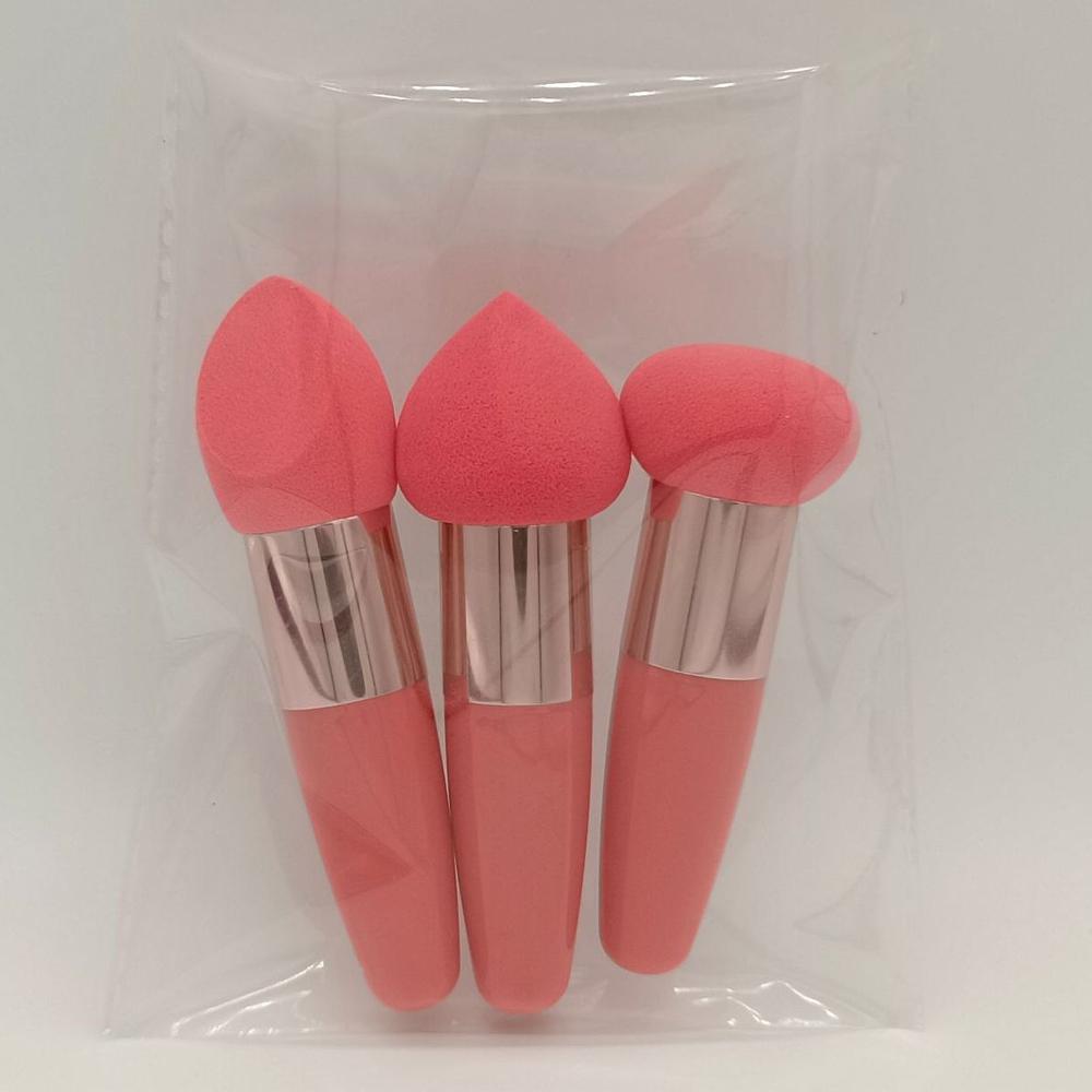3Pcs/Set Makeup Foundation Blending Cosmetic Puff Powder Women Face BB Cream Concealer Make Up Brush Applicator Beauty Tools