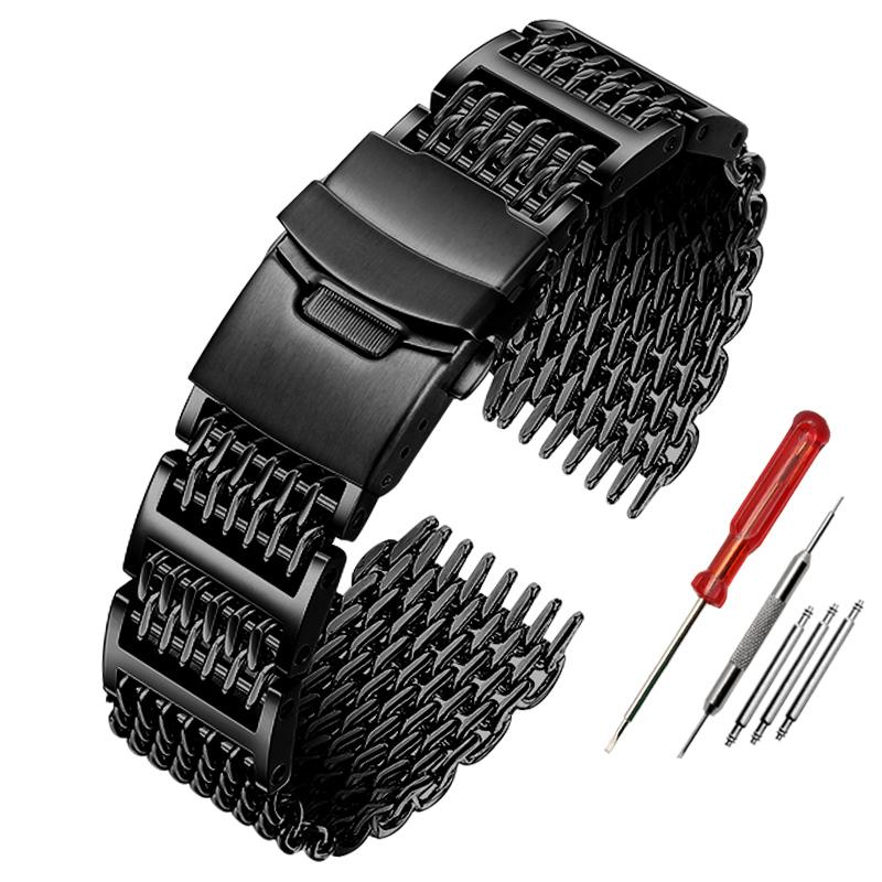 24mm Solid Stainless Steel Watch Strap For Casio PROTREK Series PRW-6600 PRG-600Y PRG-650 PRG-600 Men's watch accessories
