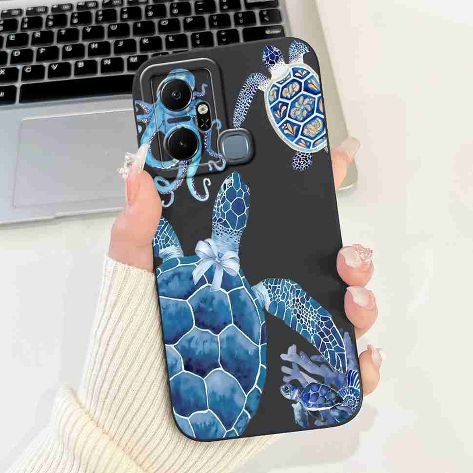 For Infinix Smart 6 Plus X6823C Case Luxury Floral Fashion Soft Silicone Cover For Infinix Smart 6Plus X6823 6.6" Phone Case