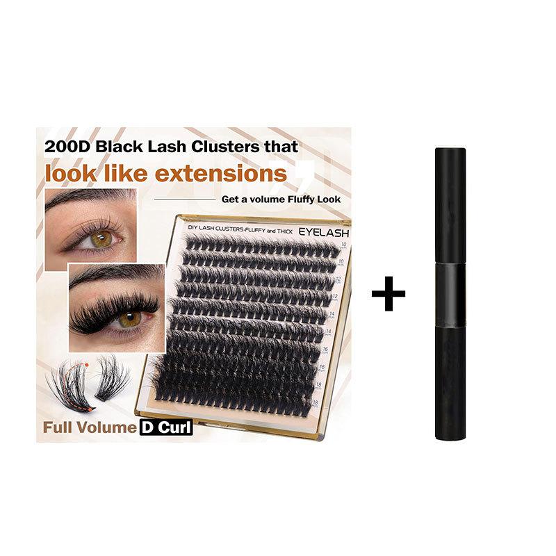 0.07 Synthetic Hair Lashes 8-16mm Blooming Effect Flower Natural Simulation High-end Fiber Flower-shaped Eyelashes