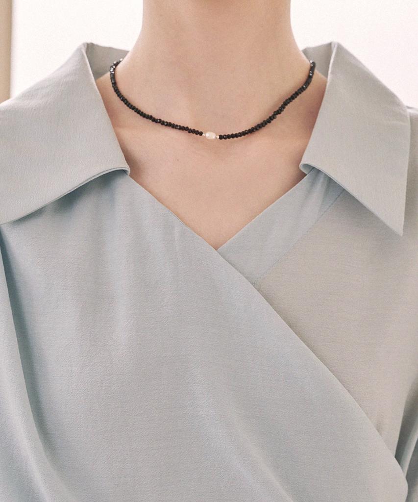 MICANE Florence Flat Collar Wrap Blouse