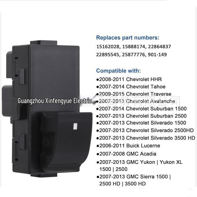 22895545 for GMC Buick Chevrolet Window Regulator Switches.