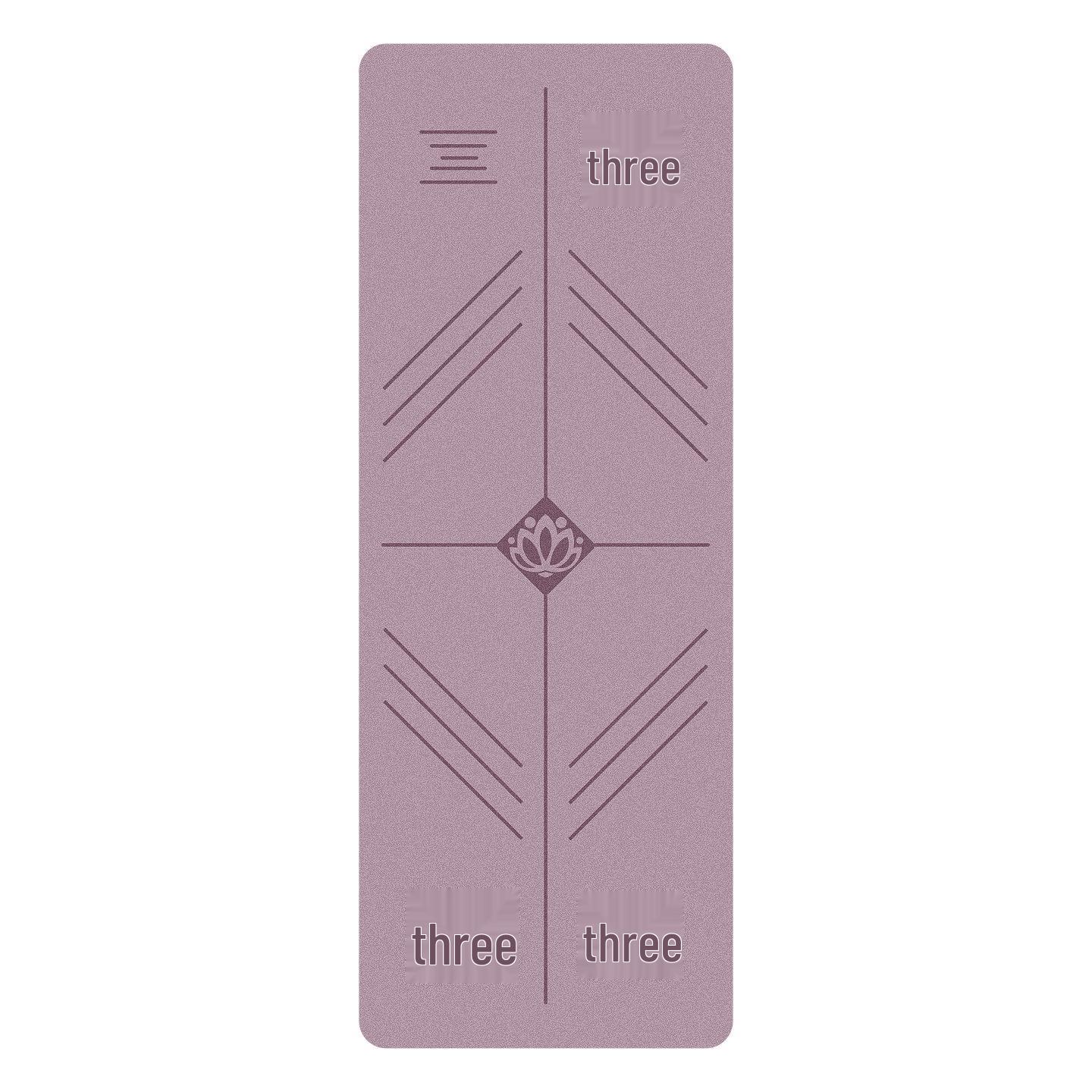 6mm Thick Frosted PU Non-Slip Sweat-Absorbent Yoga Mat 1830x680mm