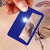 1Pcs 3X Magnifier Credit Card Led Newspaper Small Prints Loupe Lens Reading Magnifiers Portable Handheld Card Magnifier