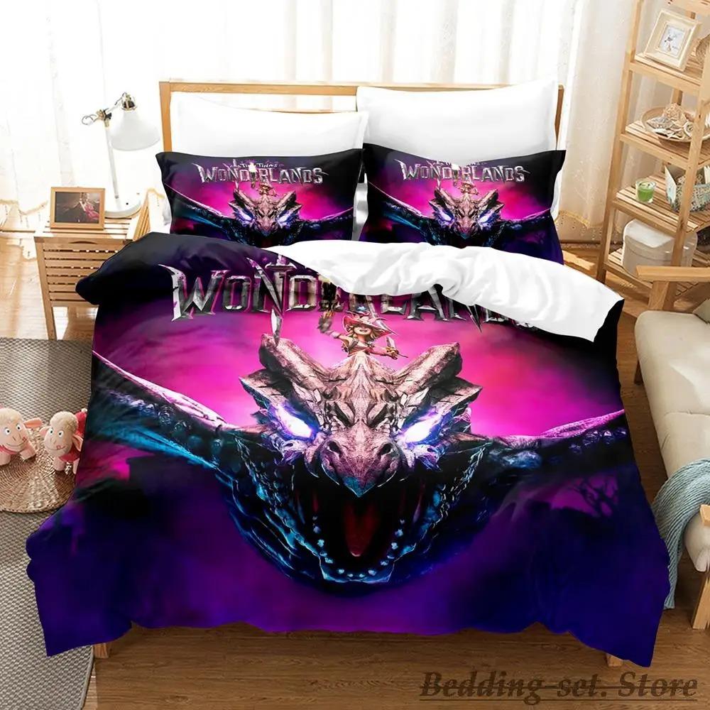 Game Tiny Tina's Wonderlands Bedding Set Single Twin Full Queen King Size Bed Set Adult Kid Bedroom Duvetcover Sets Anime