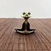Jemný kovový kung-fu žabí kadidelník, žabí ozdoba na meditaci, jóga meditace pro spánek a odpočinek, stolní vynikající ozdoba