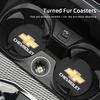 2Pcs Car Coaster Suede Mat Water Cup Anti-slip Pad Auto Interior For Chevrolet Aveo Matiz Equinox Camaro Colorado Cobalt Beat SS