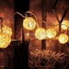 10 Pcs Wicker Rattan Balls Decorative DIY Craft Wedding Home Decorations