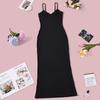 Damenkleid Sommer Sexy Enganliegend Rückenfrei V-Ausschnitt Abendpartykleid für Damen Mode Elegant Lässig Ärmellos Einfarbig Damenkleider
