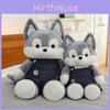 Husky Trousers Suspender Plush Toy Cartoon Stuffed Doll Decoration Kids Gifts