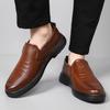 Men's Shoes Summer Leather Shoes Men's Fashion Comfortable Non-slip Men's Shoes Soft Sole Trendy Casual Leather Shoes