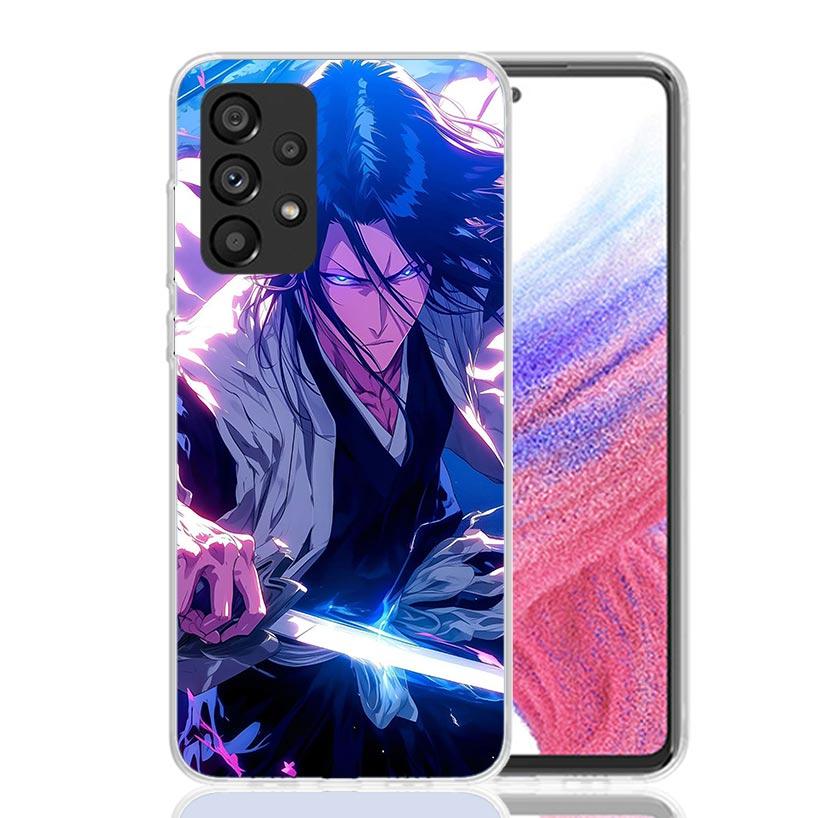 Bleach Kuchiki Byakuya Phone Case for Samsung Galaxy A52 A51 A50S A12 A22 A32 A72 A10S A30S A31 A71 Note 20 Ultra 10 Plus S10 Ga