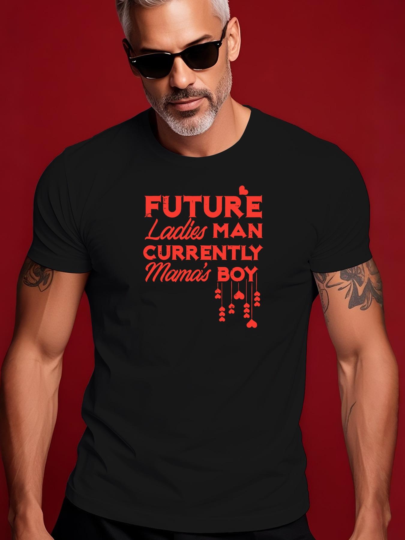 FUTURE English Pattern Summer Casual Round Neck Short Sle... M