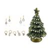 Vintage Christmas Tree Jewelry Box Zinc Alloy Strong Storage Case For Necklace Earring Organizers