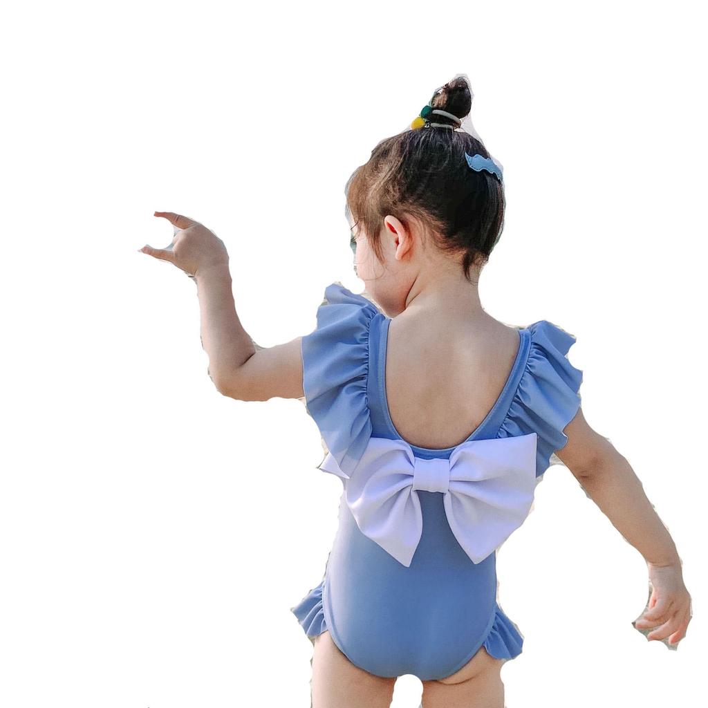 Girl's Princess Bow One-Piece Swimsuit - Cute Baby & Toddler Swimwear