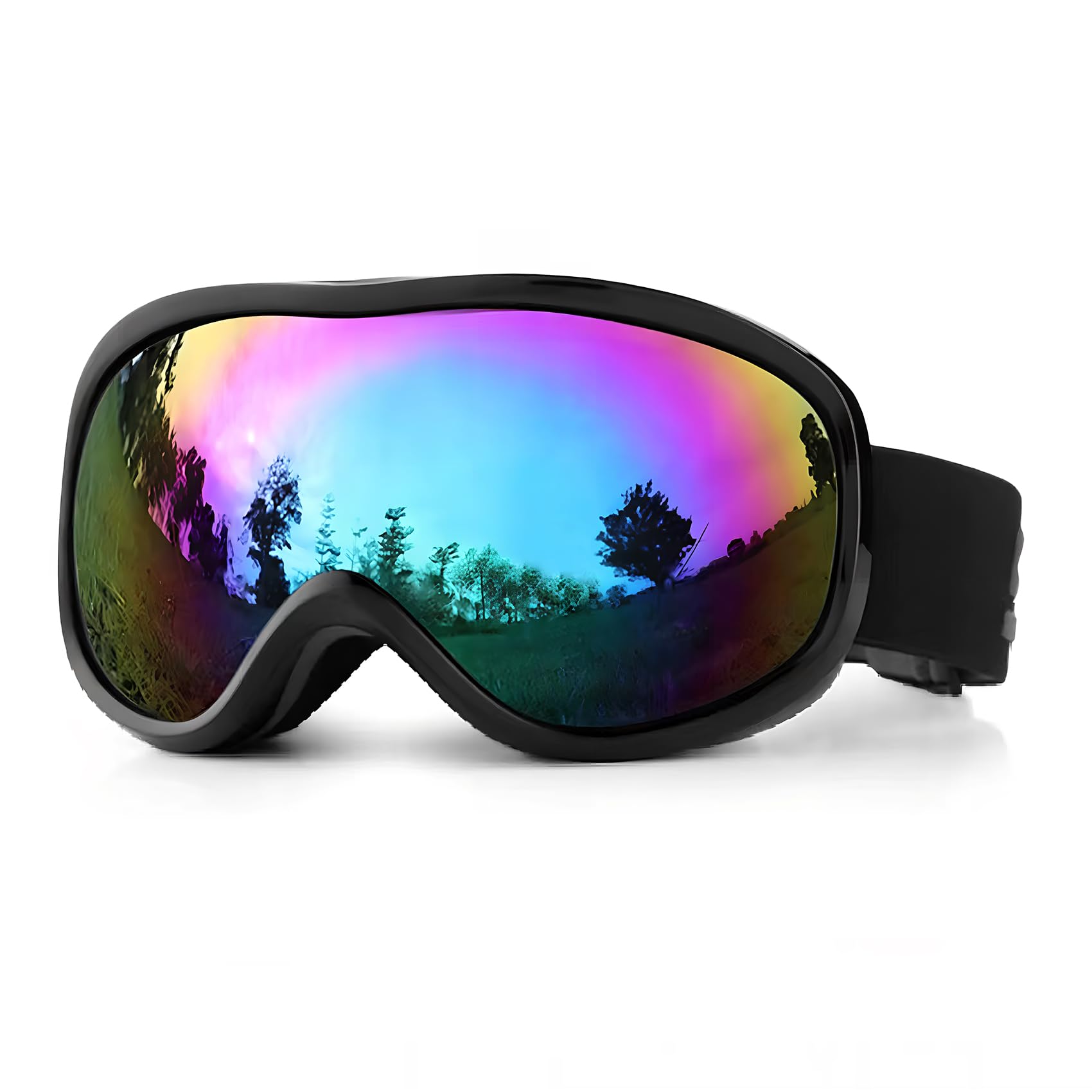 

NEURAD Лыжи Зимние виды спорта UV400 Универсальный размер Спорт для катания на лыжах и Унисекс Черный Разноцветный Очки, Очки, Защита, Поликарбонат, Все, Анти-туман,