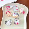 5pc/set Mini Cute Kitten Paper Clip for Kids Kawaii Cartoon Anime Cat Photocard Decor Clip Pin Acrylic Sweet Snack Memo Pad Clip