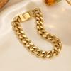 Cuban Chain Trendy Brand Hip-hop Buckle Men's Bracelet