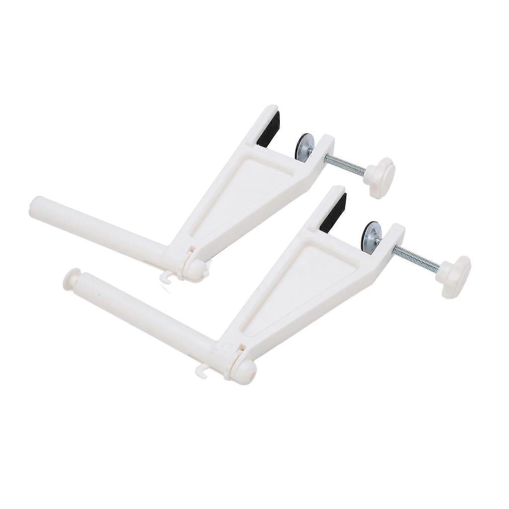 Verdant Touch Professionelles Tischtennisnetzpfosten-Set, Tragbares Tischtennisnetz mit verstellbarem Klemmpfosten, Professionelle Schraubbefestigung, Weiß