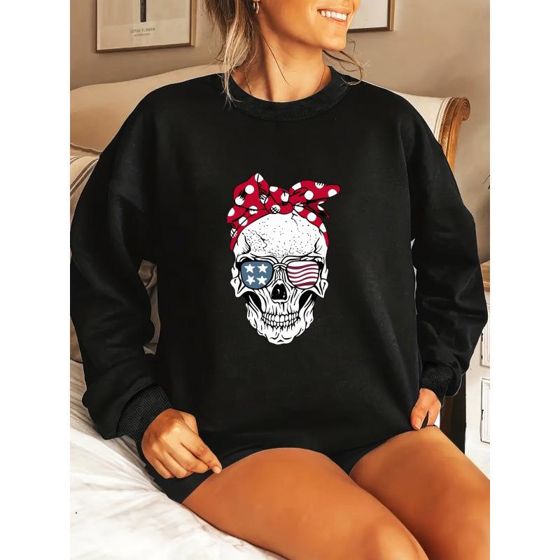 

Skull Bow Standard Size Hoodie - Popular in Europe & America S