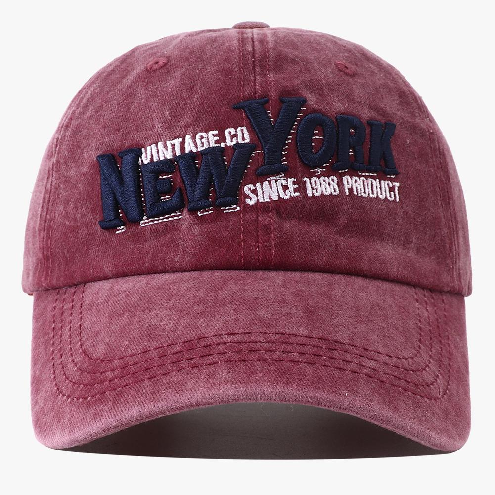 

Retro New York Embroidered Snapback Hat Vintage Washed Baseball Caps Spring Autumn Adjustable Hip Hop Dad Hats For Men Women Adjustable