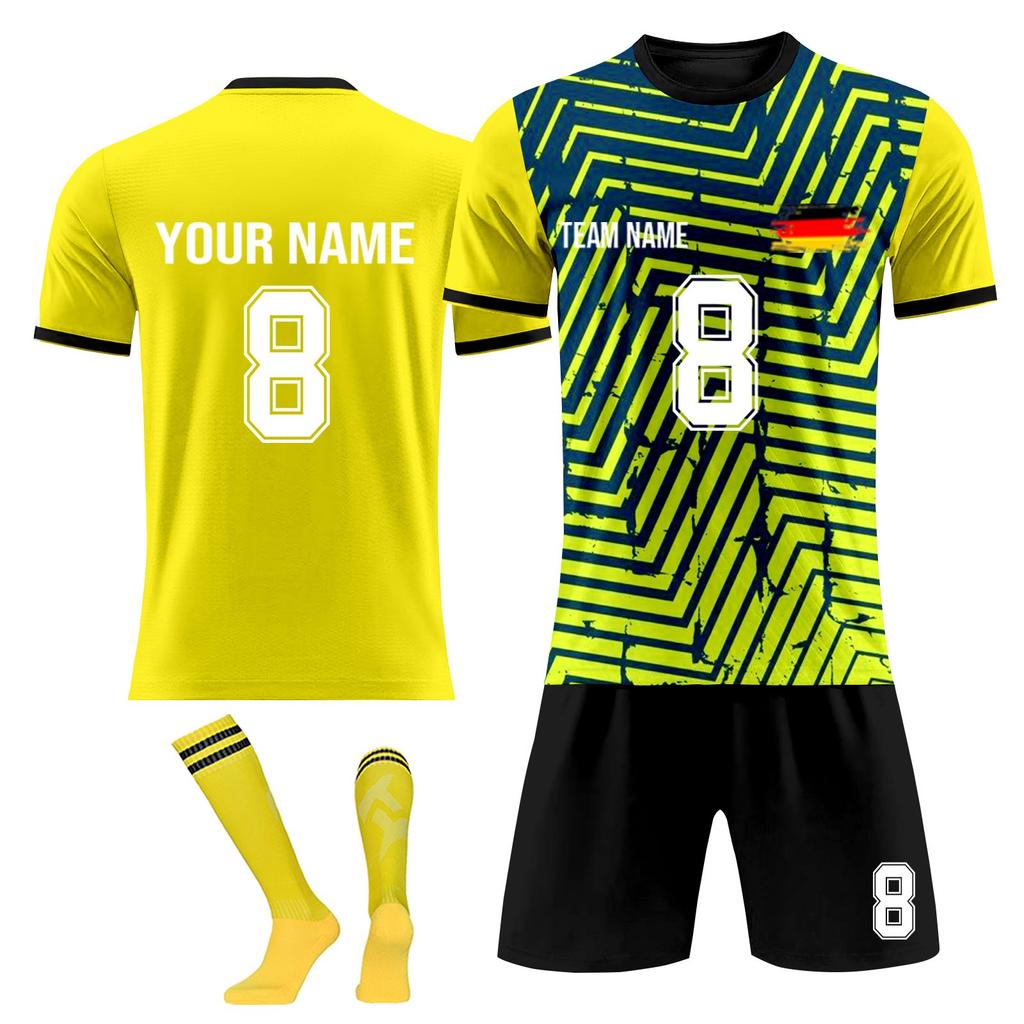 Personalised Shirts Kit Mens Girls With Name Number Custom Football Jerseys For Boys Training Suit